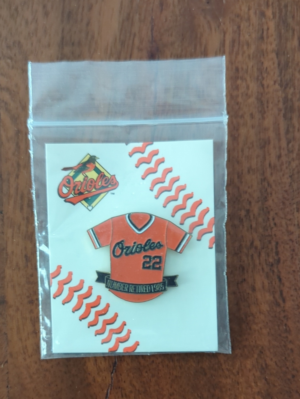 Orioles Jersey Enamel Pin - Fan Accessory